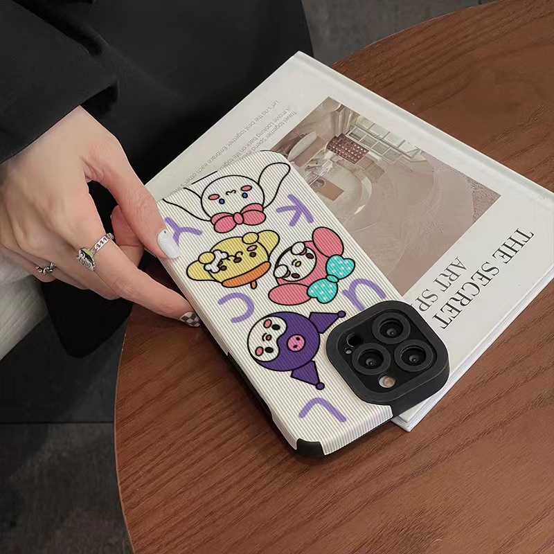 SANRIO Ốp Da Hình Hoạt Hình Dành Cho iphone 13 Pro Max i13 13pro 11 Pro Max i11 X XR Xs Max 7plus 8plus 12Pro 12 Pro Max