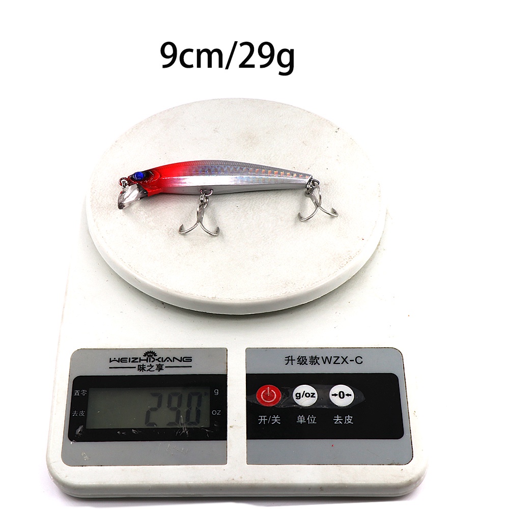 Mồi Câu Cá Giả Kích Thước 9cm 29g Chất Liệu Cứng Chuyên Dụng