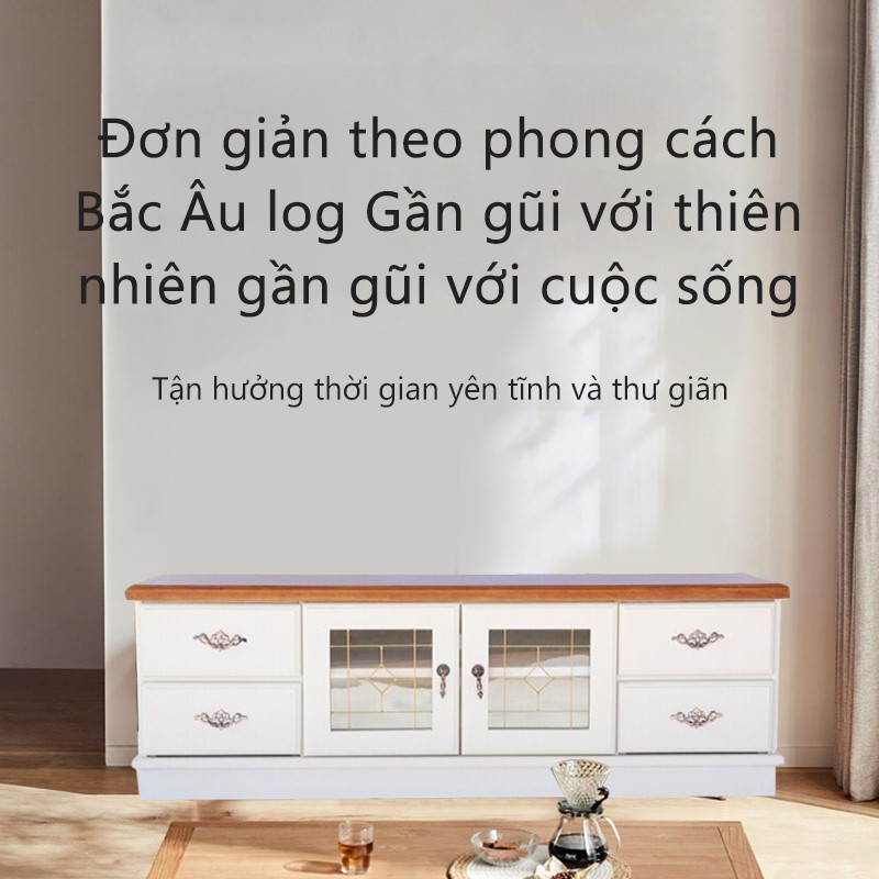 Tủ tivi hiện đại cho phòng khách sang trọng phong cách đơn giản thích hợp với hộ gia đình nhỏ tủ gỗ chắc chắn FU149W