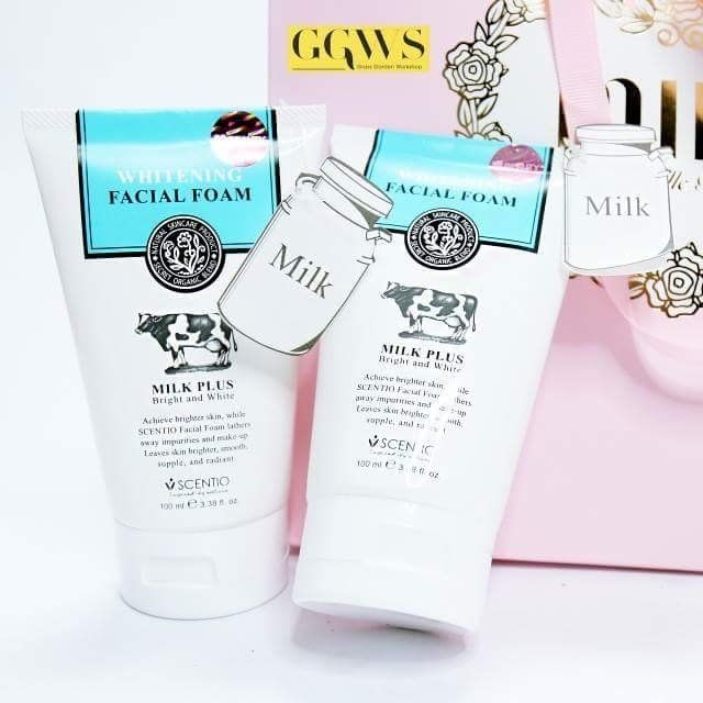 Sữa Rửa Mặt Trắng Da Sữa Bò Tươi Thái Lan Beauty Buffet Scentio Milk Plus Whitening Facial Foam