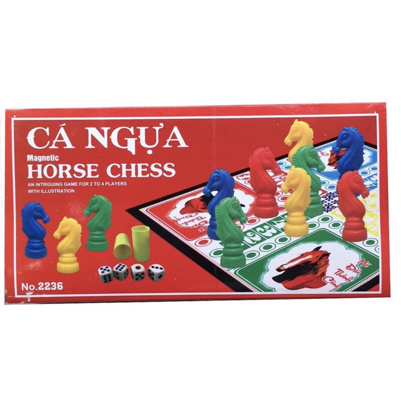 Bộ Bàn Cờ Cá Ngựa Nam Châm Cỡ Lỡn Siêu Bền Giá Rẻ Cỡ 29 cm x 29 cm