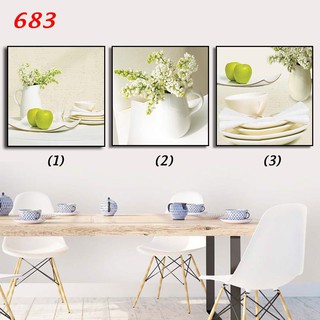 Bộ 3 tranh Canvas nghệ thuật