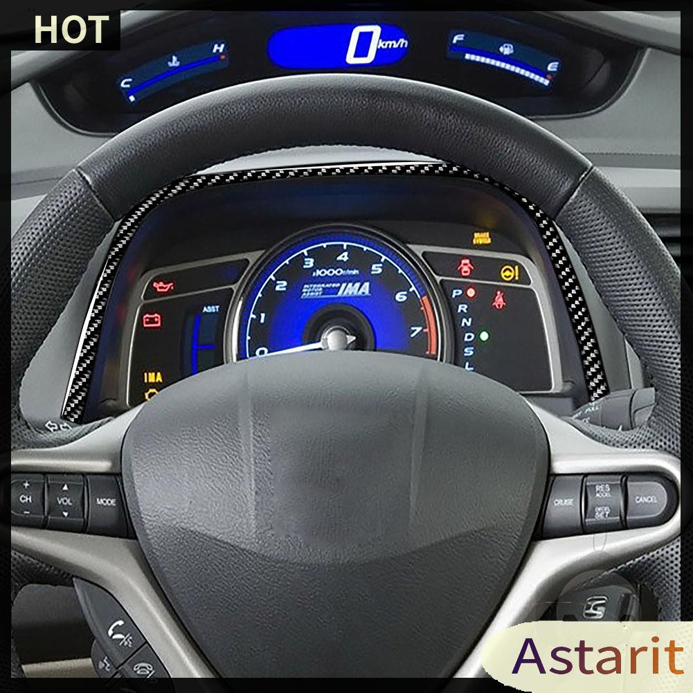 Carbon Fiber Instrument Panel Trim Strip for Honda Civic 8th Gen 2006-2011