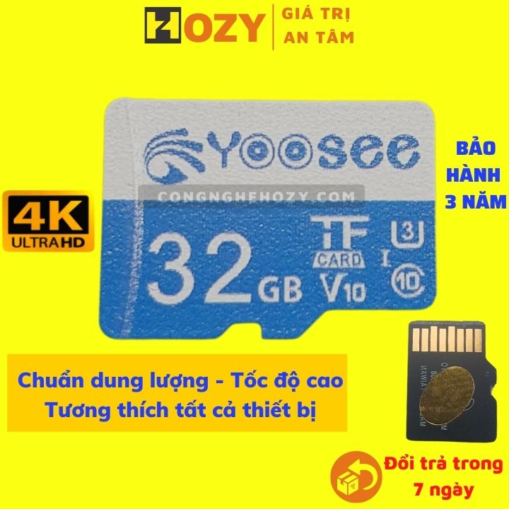 Thẻ nhớ 32Gb class 10 tốc độ cao chuyên dụng cho camera điện thoại máy tính