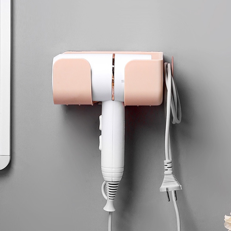 Giá Đỡ Máy Sấy Tóc Gắn Tường Tự Dính Bằng Nhựa Tiện Dụng