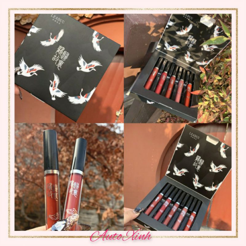 Son kem Lì Chim Hạc Cổ Trang Chất Son Lì và Mềm Môi,không nặng môi, không khô môi