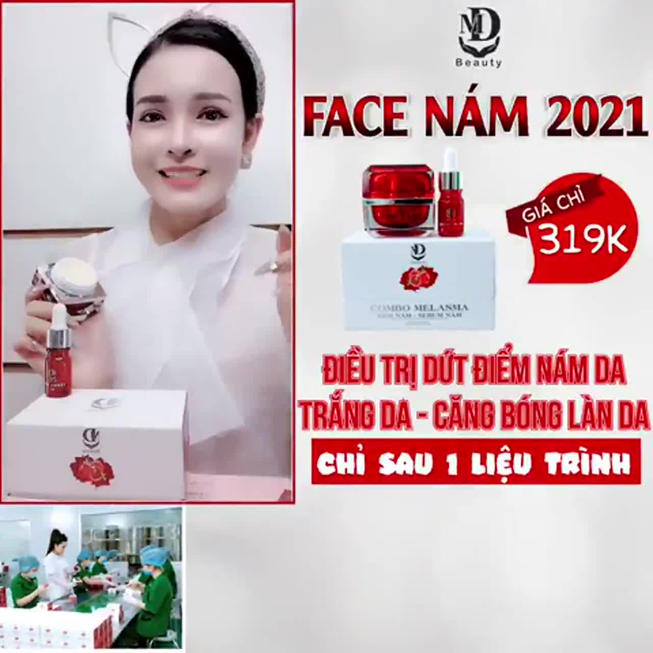 Kem Face Nám Lựu Đỏ MD, Trắng Da, Loại Bỏ Mụn Nám Tàn Nhang, Da Căng Bóng Trắng Sáng | BigBuy360 - bigbuy360.vn