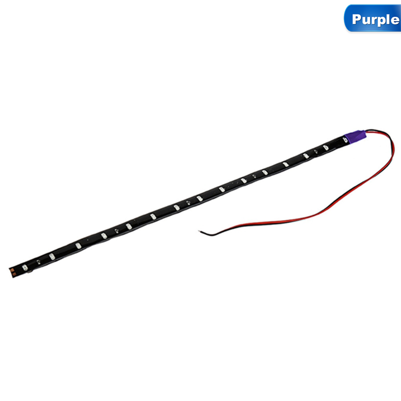 Dây đèn LED 30cm/15 bóng 12V chống thấm nước màu xanh dương tiện dụng cho xe hơi/xe tải
