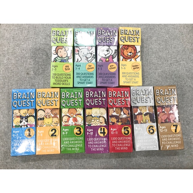 Bộ thẻ tiếng Anh Brain Quét (chỉ còn bộ 3-4t, G4-5-6-7)