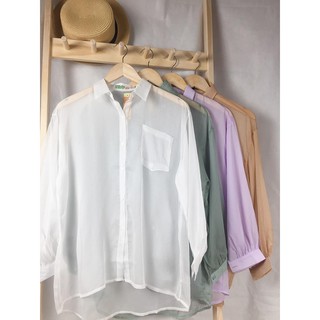 Áo sơ mi mỏng nhiều màu - SHOPFORGIRL