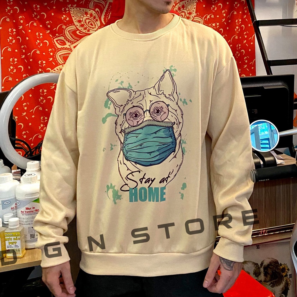 Hoodie kem gấu xé chữ HDK.39