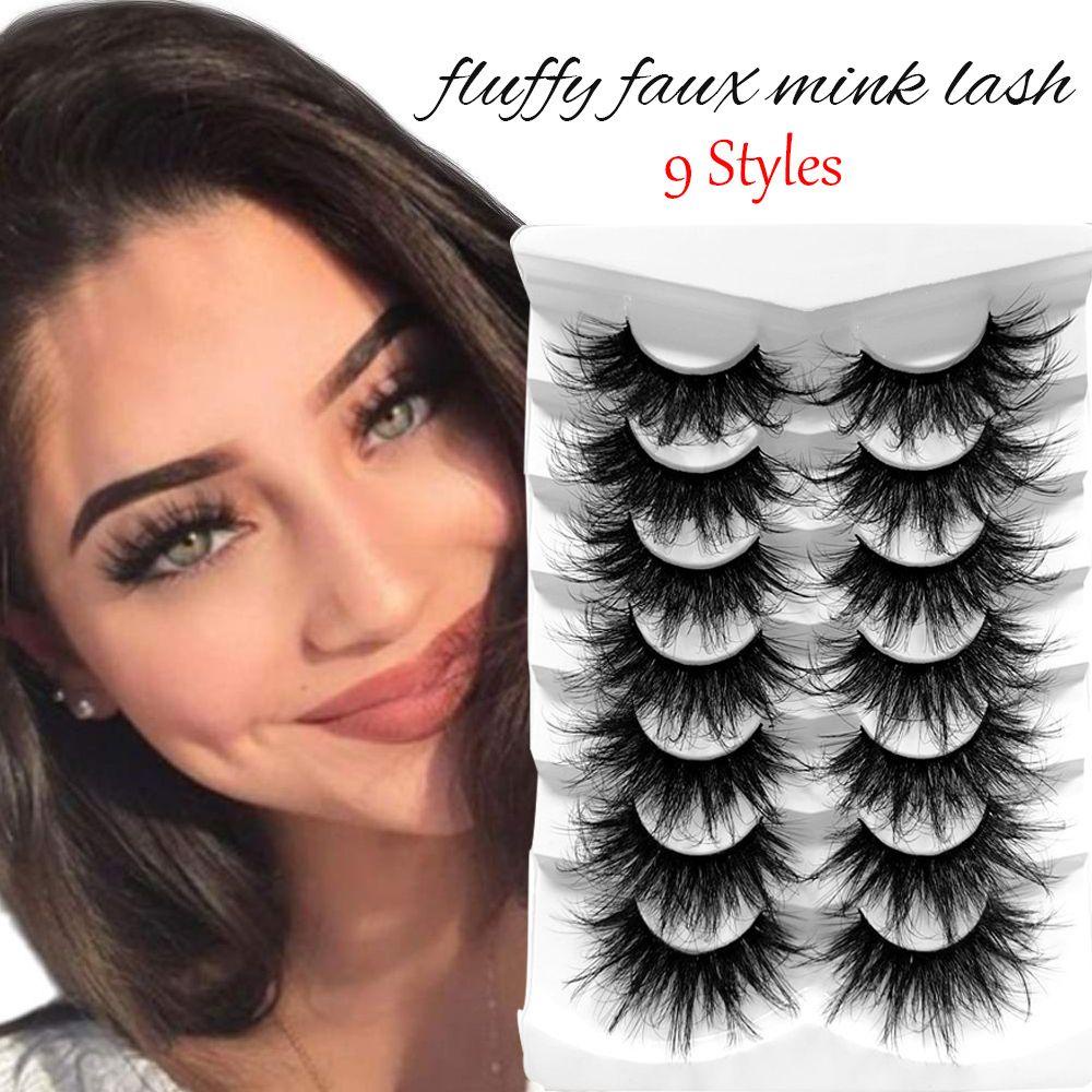 Set 7 Cặp Lông Mi Giả Mềm Handmade Không Cần Keo Dán Tiện Lợi