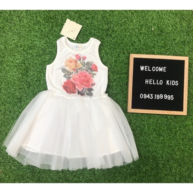 Tutu dress in hoa hồng