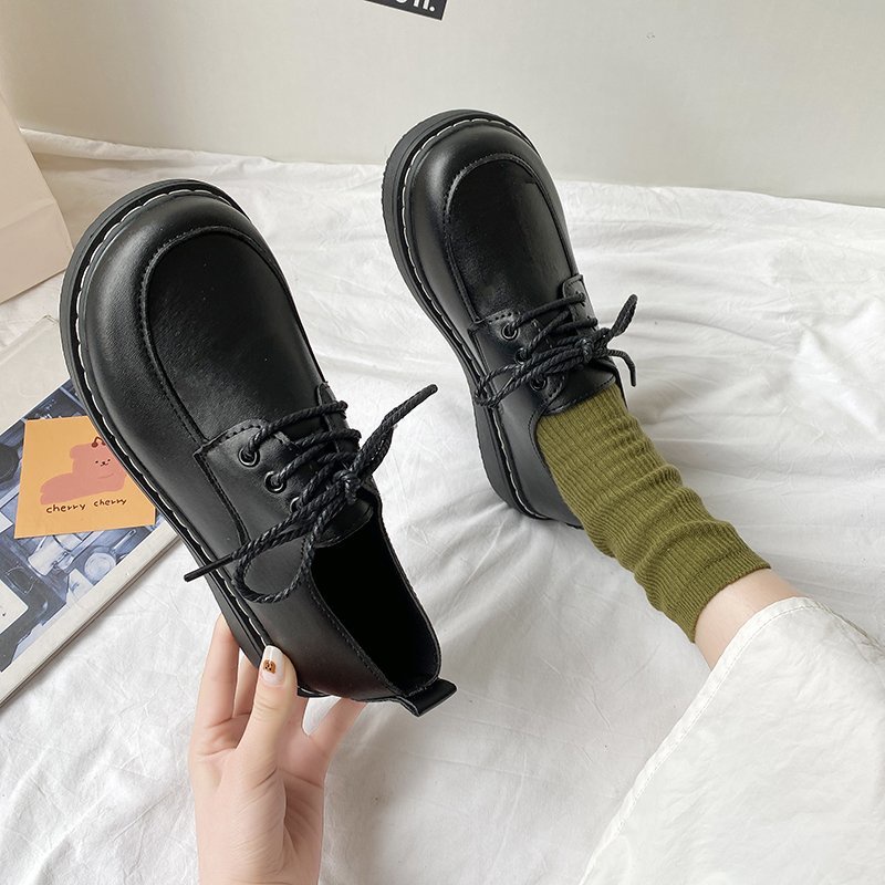 Giày da Oxford đế bằng thời trang dành cho học sinh | BigBuy360 - bigbuy360.vn