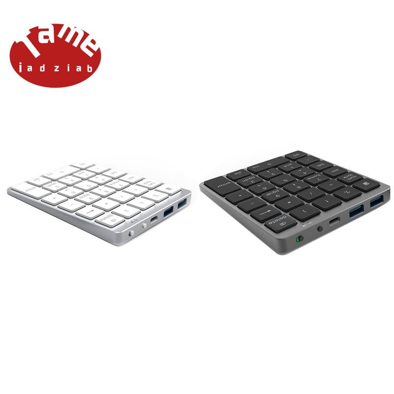 N970 Wireless Bluetooth Numeric Keypad with USB HUB Dual es MoreFunction Keys Mini Numpad for Accounting Tasks Sier