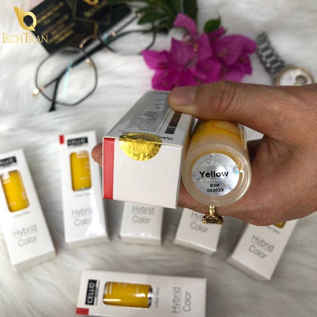 Mực Vàng Chanh CELLO Hà Quốc 10ml Khử Thâm Nâng Hạ màu cực đẹp