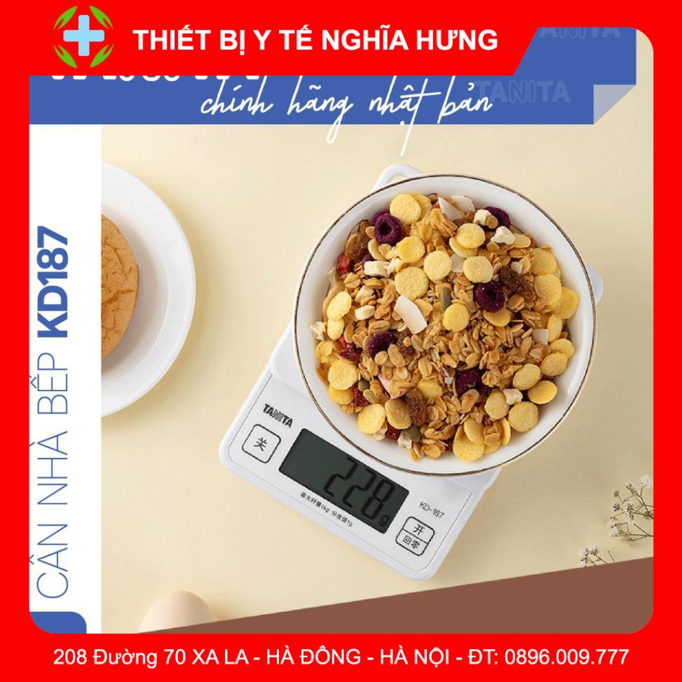 Cân nhà bếp tiểu ly TANITA KD187(1kg-1g),chính hãng nhật bản,dùng cho làm bánh,thiết kế mini nhỏ gọn,bền,chính xác