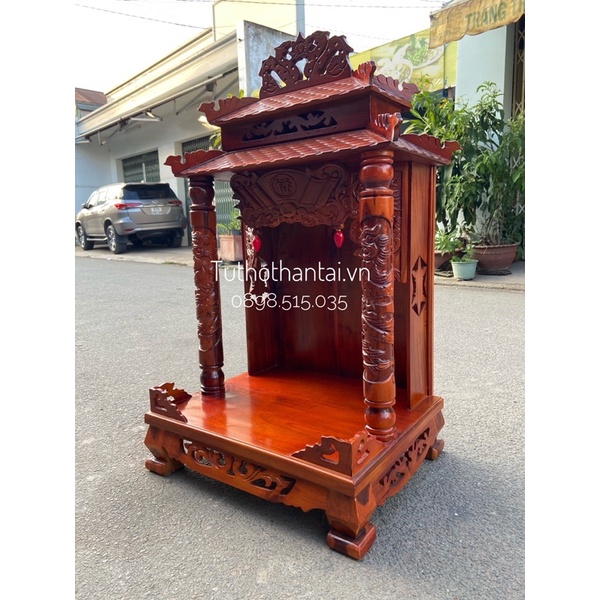 Bàn thờ thần tài ông địa mái ngói 60 x 98cm