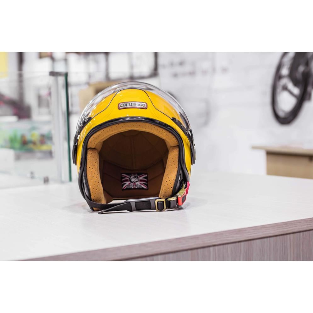 MŨ BẢO HIỂM 3/4 BULLDOG POM [TẶNG KÈM KHÓA SỐ ĐA NĂNG]_Phuotarmor