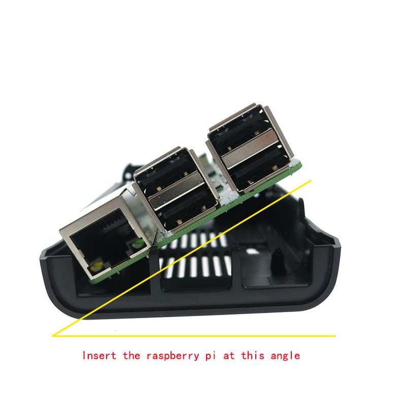 Quạt Tản Nhiệt Bằng Nhựa Abs Màu Đen Cho Raspberry Pi 3 Model B Raspberry Pi 2 3