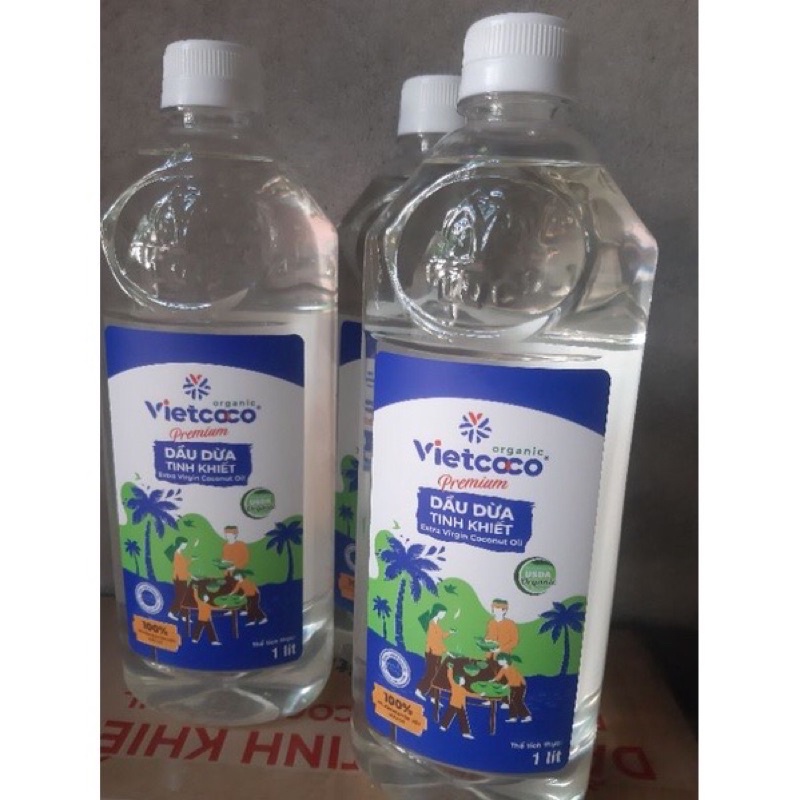 Dầu dừa Organic nguyên chất (dầu 1lit) của Vietcoco