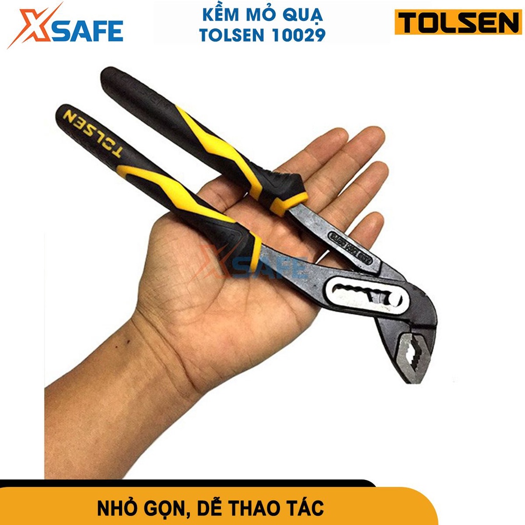 Kìm mỏ quạ cao cấp TOLSEN 10029 10&quot; (250mm) kềm mỏ quạ chất liệu thép Cr-V chống rỉ sét, mũi kềm rắn chắc [CHÍNH HÃNG]