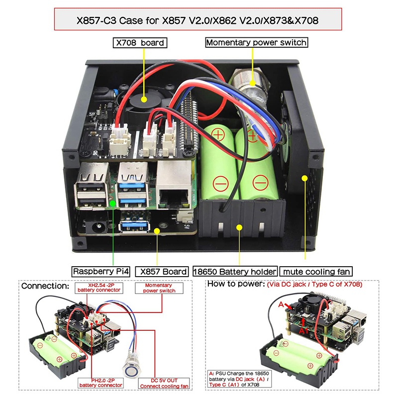 Bảng Mạch Mở Rộng Usb 3.0 Cho Raspberry Pi 4 Msata Ssd X857 / Raspberry Pi 4 El B X857 V2.0 Msata Ssd | BigBuy360 - bigbuy360.vn
