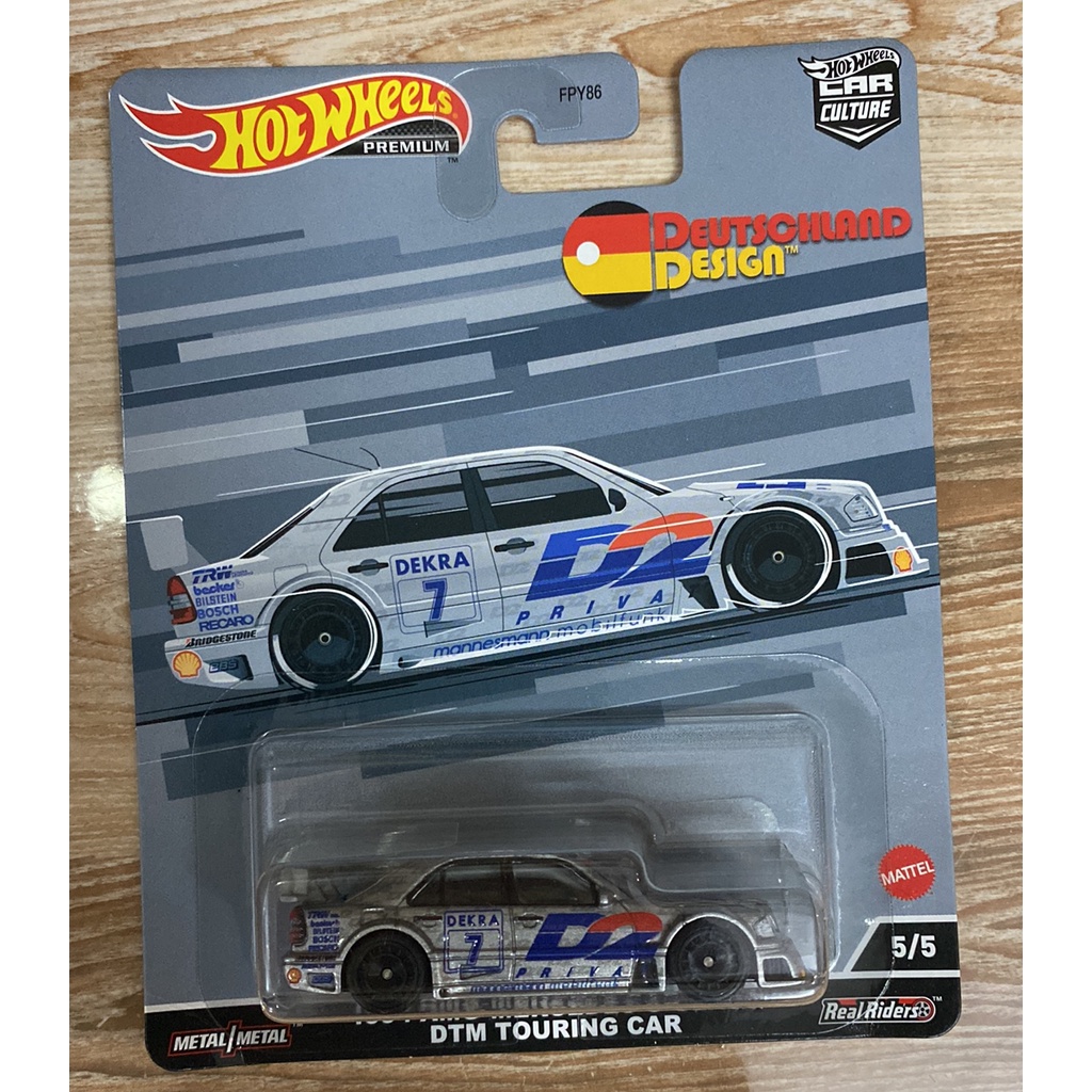 Mô Hình Sưu Tập Xe Hot Wheels Chính Hãng HCJ80 Car Culture Deuturant Design 1994 AMG-Mercedes C-Class DTM Touring
