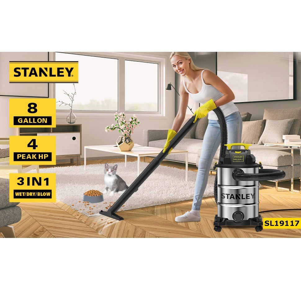 Máy hút bụi 3 chức năng Khô/Ướt/Thổi Stanley SL19117 3000W 30 lít - Máy hút bụi nhà xưởng, Máy hút bụi công nghiệp