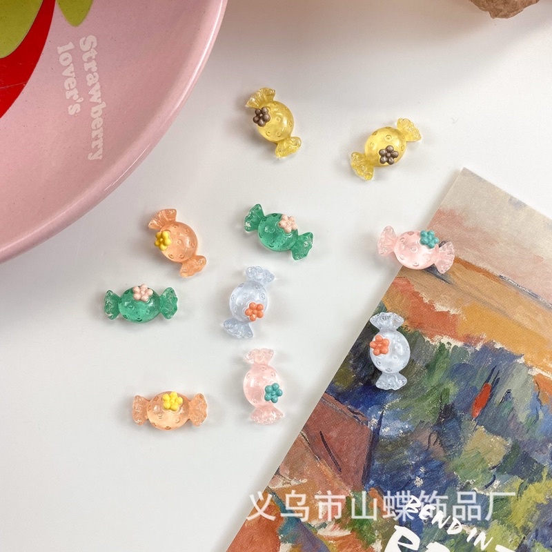 Set 20 cái charm kẹo trang trí móng