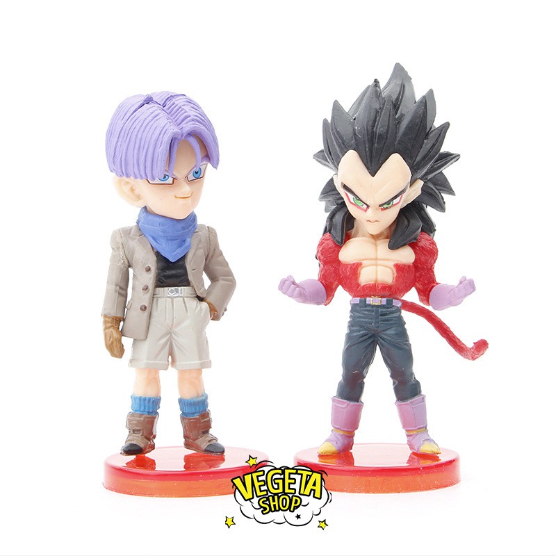 Mô hình Dragon Ball - Dragon Ball GT WCF - Set 6 nhân vật: Songoku Pan Vegeta SSJ4 Trunks Super Android 17 - Cao 8cm