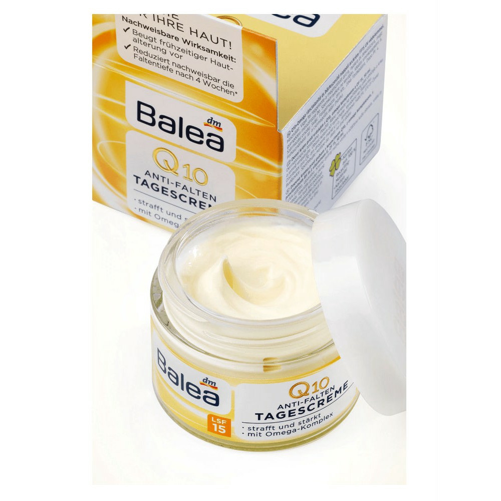 [Khuyến mại sốc] Kem Dưỡng Da Balea Q10 Anti Falten Chống Lão Hóa Ngày-Đêm, 50 ml - Hàng xách tay Đức