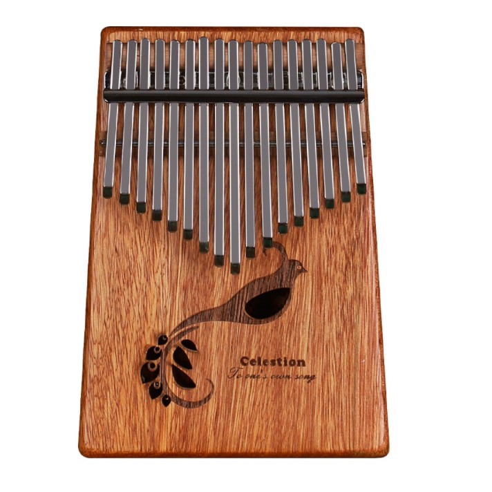 [Mẫu mới] Đàn kalimba 17 phím chim Khổng Tước cao quý Am6 vang ấm Tặng búa chỉnh âm