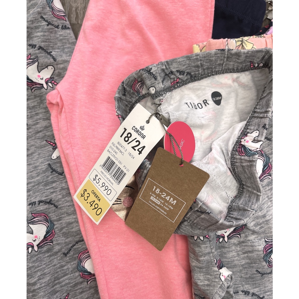 Quần Legging Cotton Dài Tirbo VNXK Thu Đông Cho Be Gái Từ 6 Đến 36 Tháng