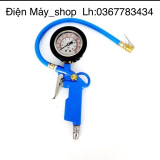 Bơm lốp hơi có đồng hồ dầu,bơm lốp cao cấp xanh xịn