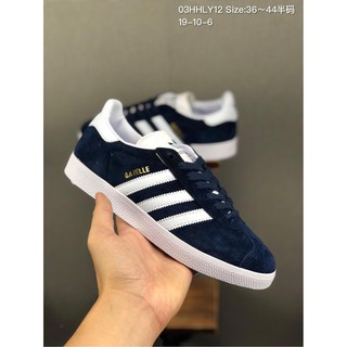 Adidas Gazelle Original Box Shoes Imported Scrub Pig Eight leather Low top Retro Simple style shoes 03HY12 S20