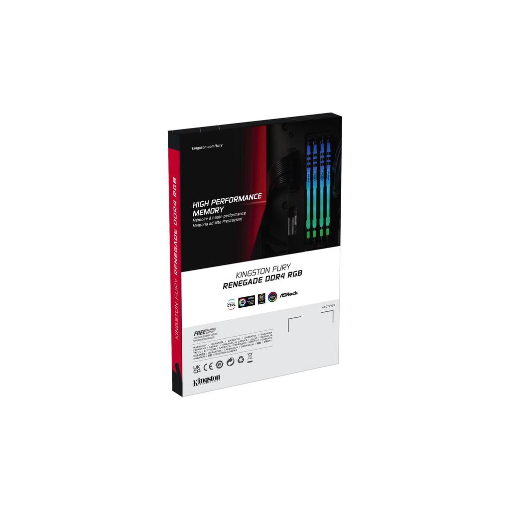Ram PC Kingston 8GB DDR4 3200 Fury Renegade RGB UDIM  - Hàng Chính Hãng - Bảo hành 36 tháng