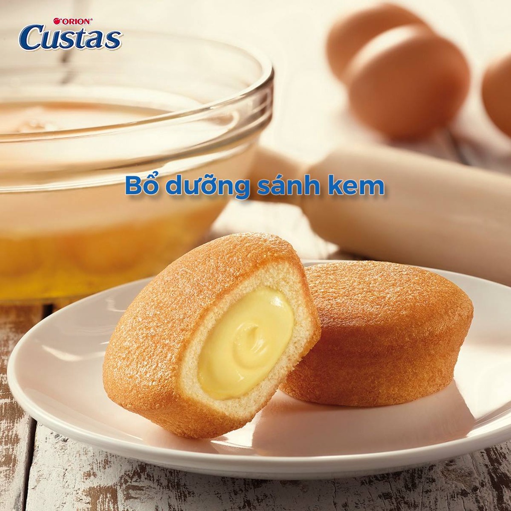 Bánh custard nhân kem Orion Custas gói 23g