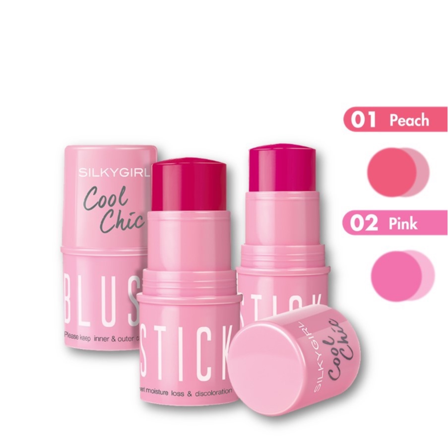 Má Hồng Dạng Thỏi Silkygirl Cool Chic Blush Stick 4g