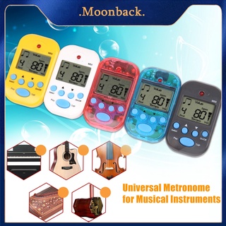Máy đếm nhịp màn hình LCD kỹ thuật số bằng nhựa tiện dụng cho đàn guitar điện