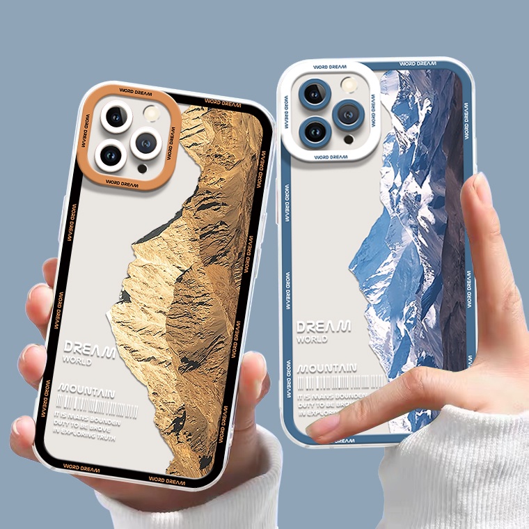 Ốp Điện Thoại TPU Dẻo Trong Suốt Họa Tiết Phong Cảnh Cho IPhone 14 13 Pro 12 11 Pro MAX 6S 7 8 P 14 Plus X XS XR