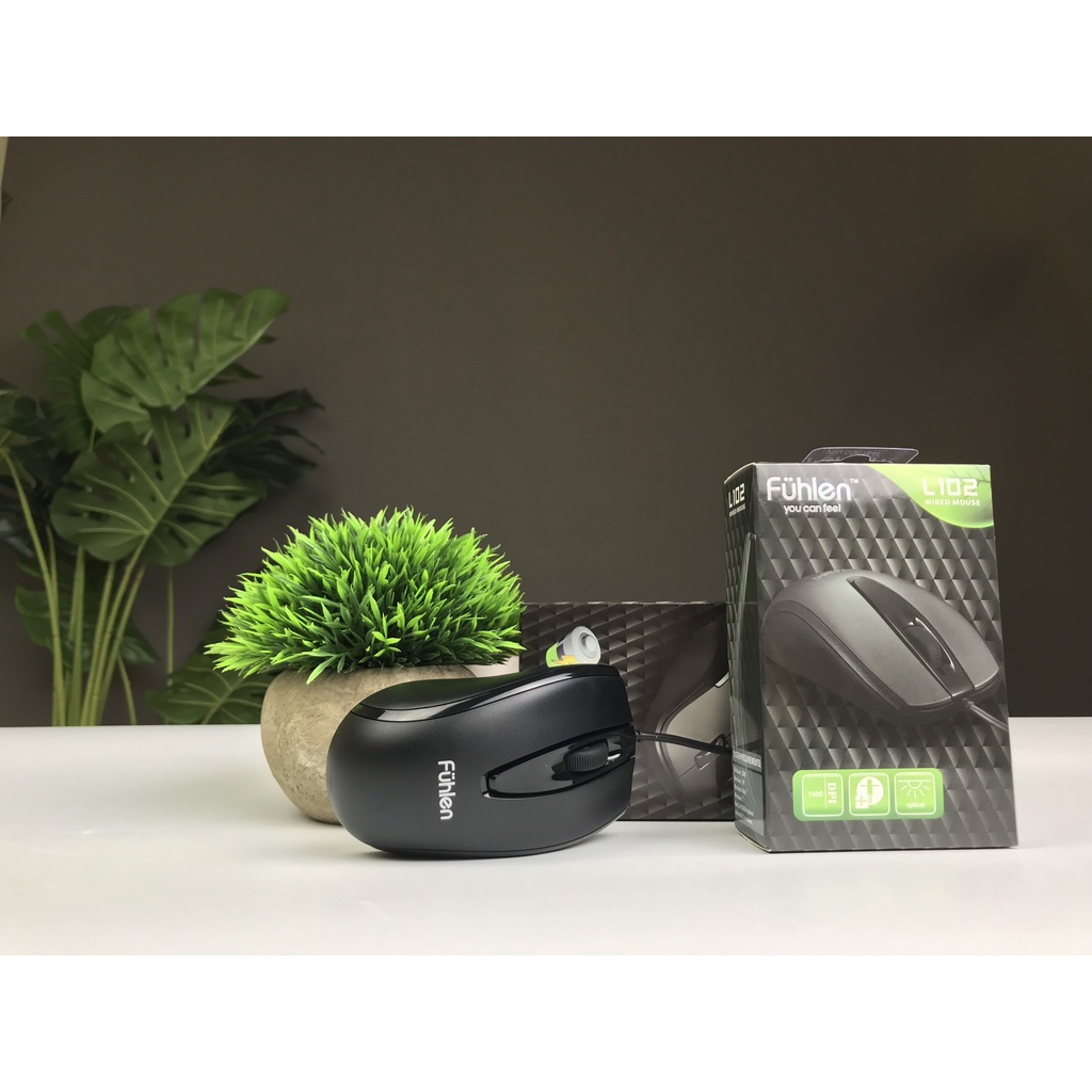 Chuột máy tính có dây Fuhlen L102 dành cho văn phòng chính hãng Fuhlen gaming  - Hàng chính hãng bảo hành 2 năm
