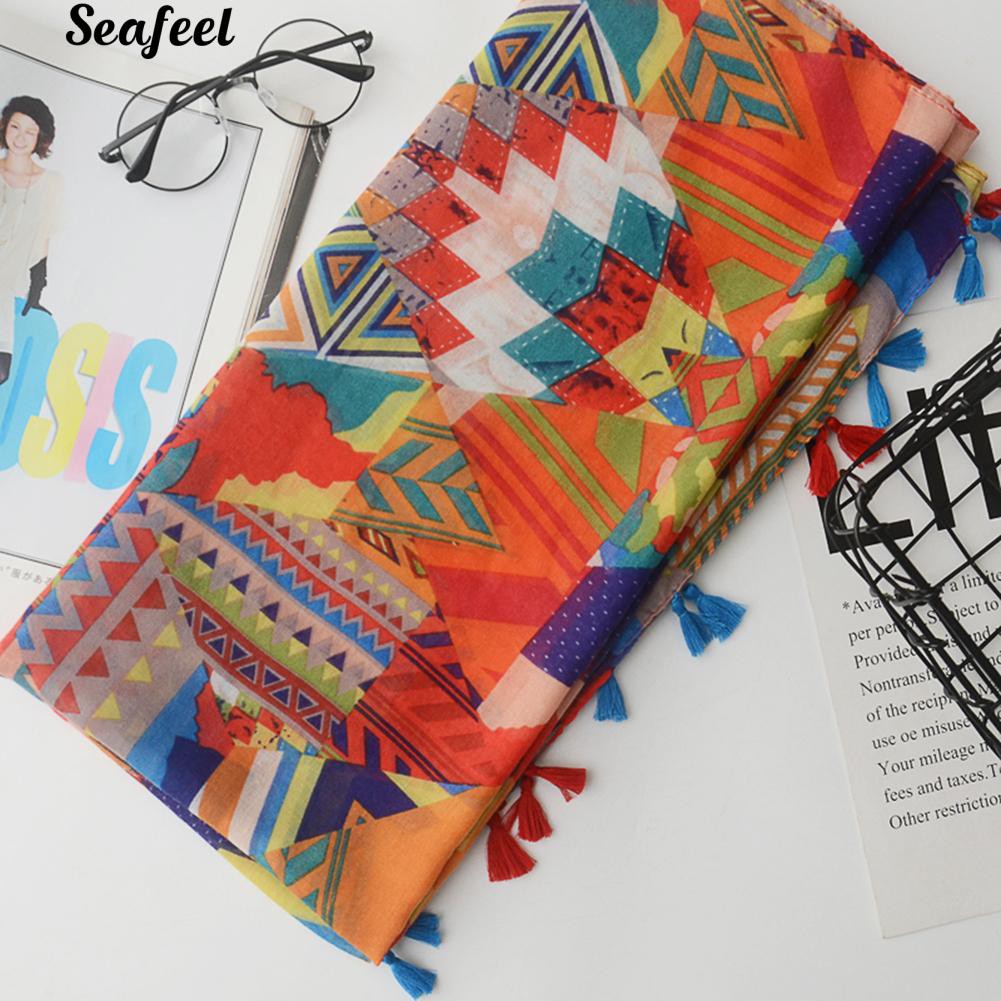 Khăn Quàng Cổ In Họa Tiết Thời Trang Nữ Tính