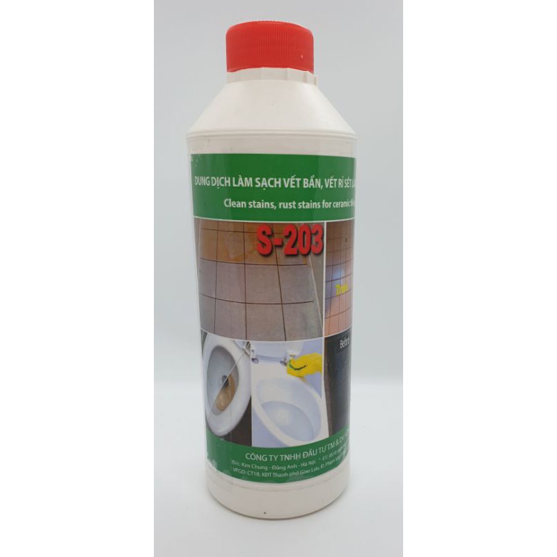 Hóa chất tẩy rửa vết ố vàng, rỉ sét G200 - Chai 400ml hoặc chai 1L