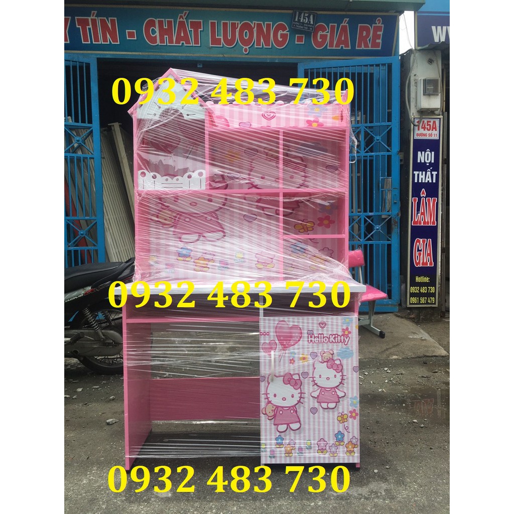 Bàn học sinh - bàn học sinh nhựa 3d 1m hello kitty