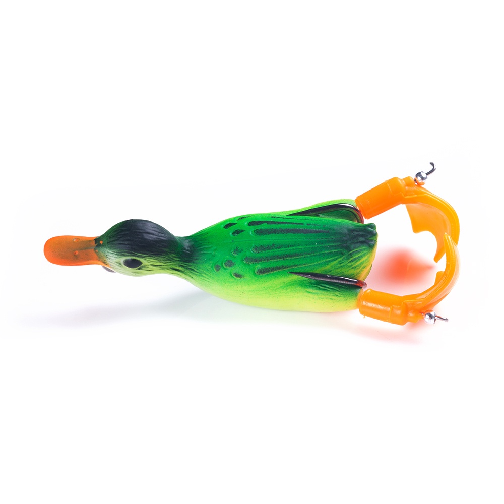 Mồi câu cá giả hình con vịt 3d mềm 5g 8.5cm 12g