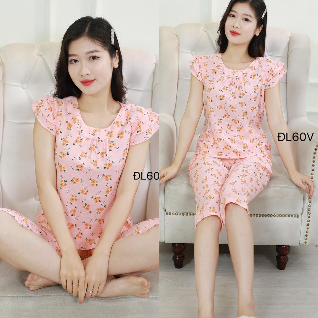 [BunnySky] Đồ bộ mặc nhà, quần áo nữ mặc nhà mẫu sát nách lửng đẹp