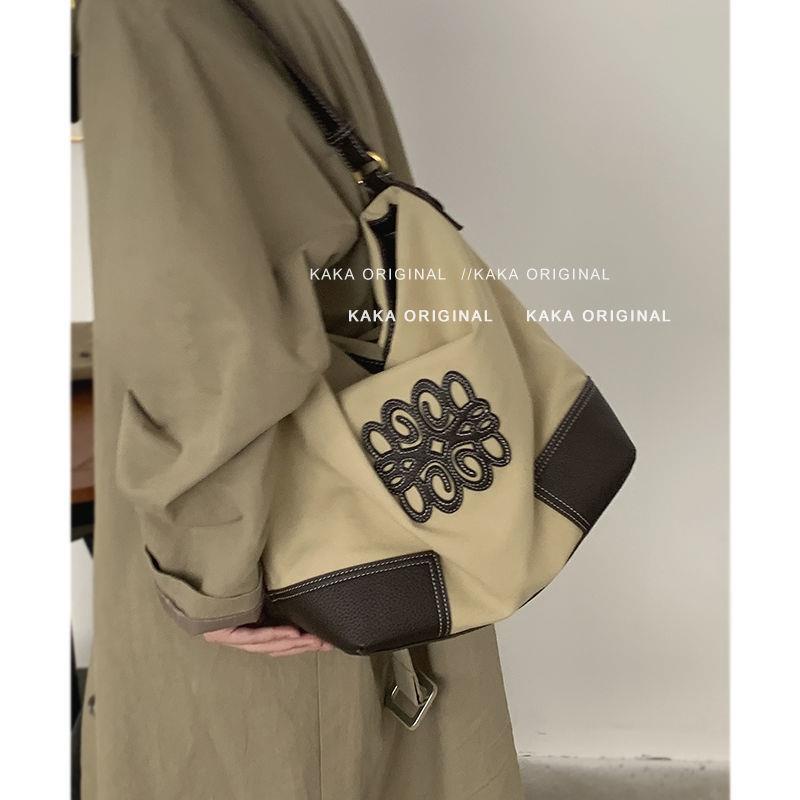 Túi Đeo Vai Bằng Vải Canvas Dễ Phối Đồ Thời Trang Phong Cách Mới Năm 2021 Cho Nữ