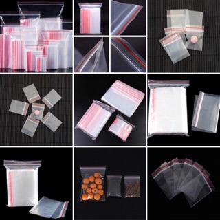 1 1 Kg TÚI ZIP TRONG (zip PE, zip lock, zip viền đỏ)