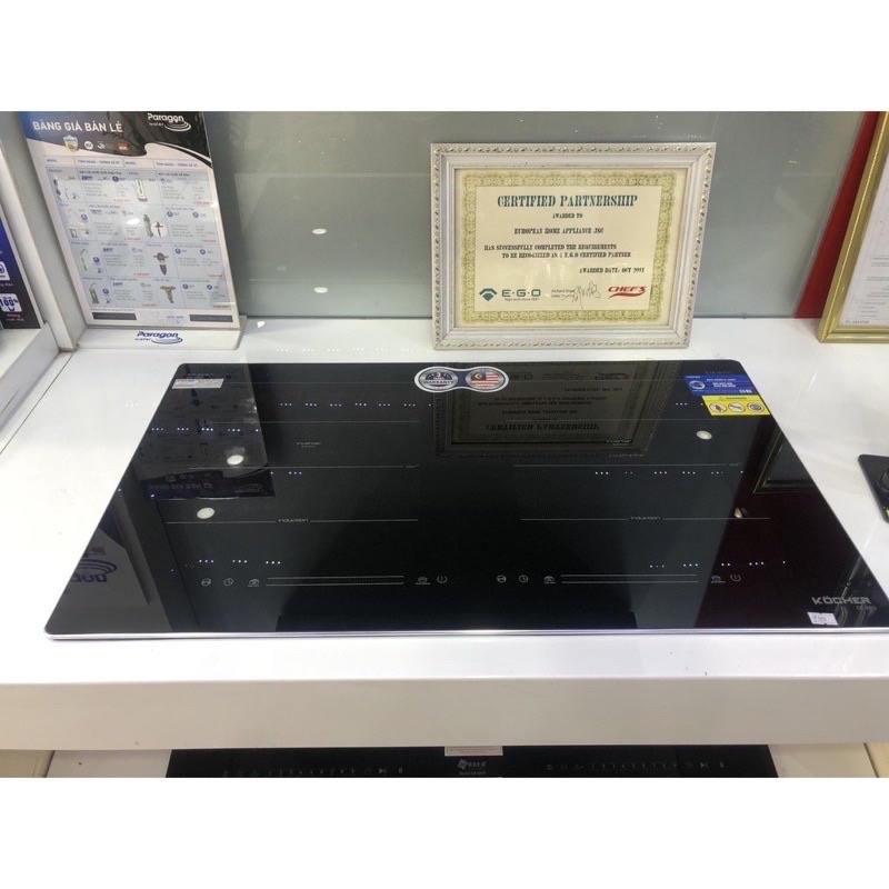 Bếp từ đôi Kocher DI 669 Bếp từ chính hãng Nhập khẩu Malaysia Bảo hành tại nhà 3 năm toàn quốc